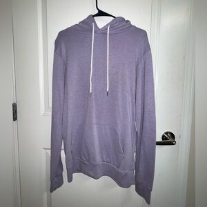 UNISEX OHOO & Company Neutral Purple Long Sleeve Hoodie in Medium Tall